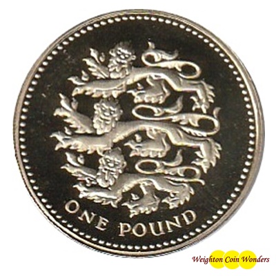 1997 £1 Coin - Three Lions - Click Image to Close